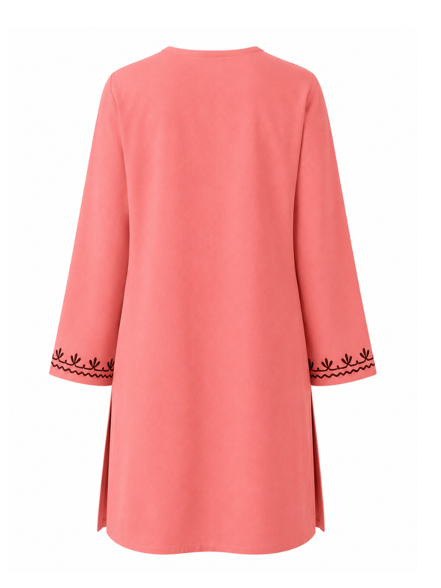 Noor : Aari embroidery summer kurti | Red Rose